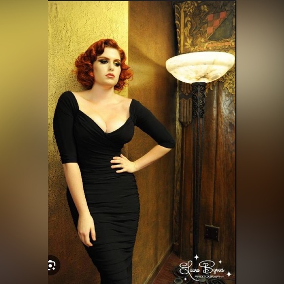 Laura Byrnes Black Label Dresses & Skirts - 50s Monica Dress in Black from Laura Byrnes
Black Label